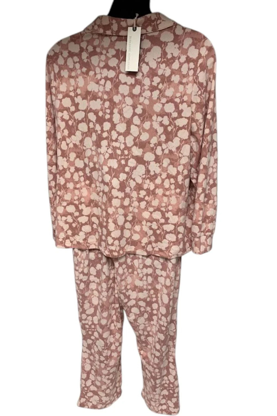 Berkshire Women's Homewear Waffle Collar Pajama Withered Rose - Regular